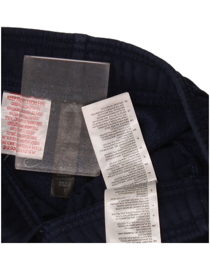 ADIDAS Jungen-Trainingshose, Jogginghose, 11–12 Jahre, marineblaue Baumwolle