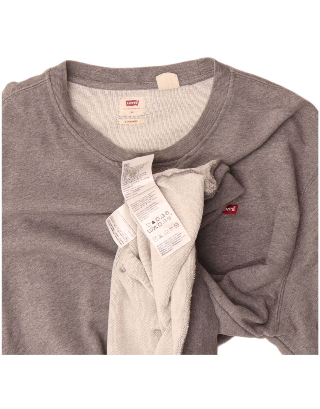 Levi's Herren Standard Sweatshirt Pullover XL Grau Baumwolle Klassisch