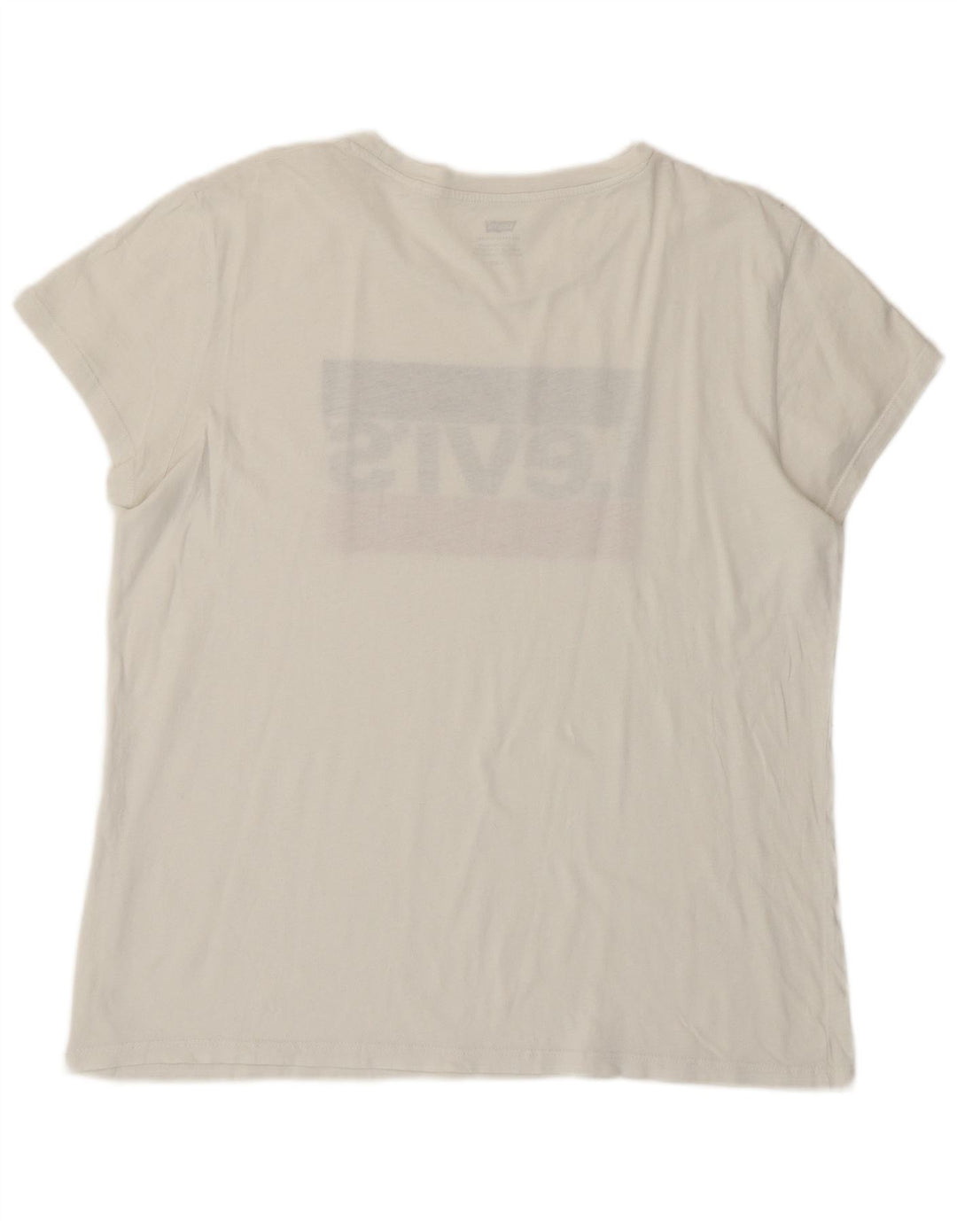 LEVI'S Damen Grafik-T-Shirt-Oberteil UK 16 Large Weiß