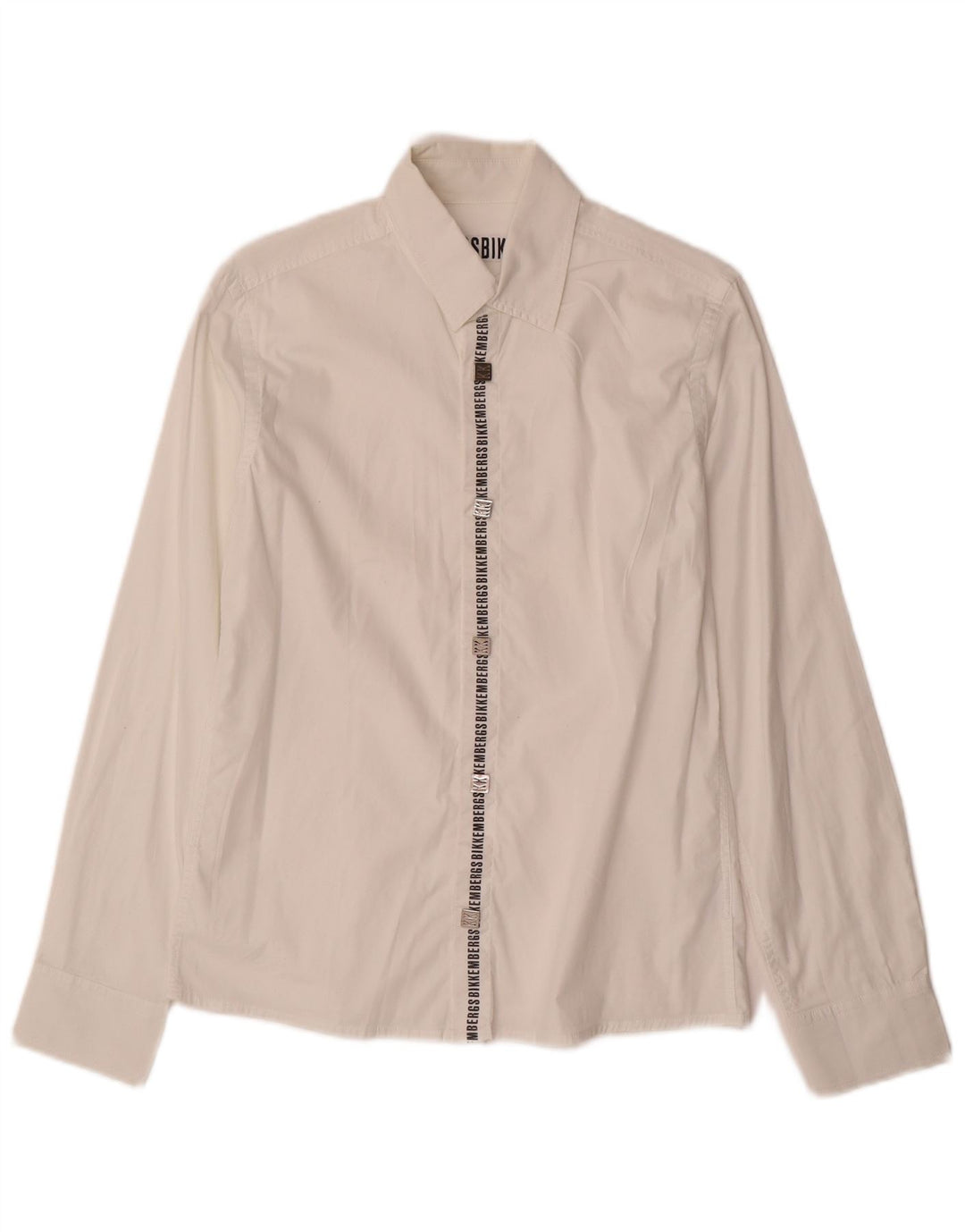 Bikkembergs Womens Graphic Shirt EU 40 Mittelweiße Baumwolle