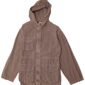 Zara Utility-Jacke mit Kapuze für Mädchen, 13–14 Jahre, graue Baumwolle