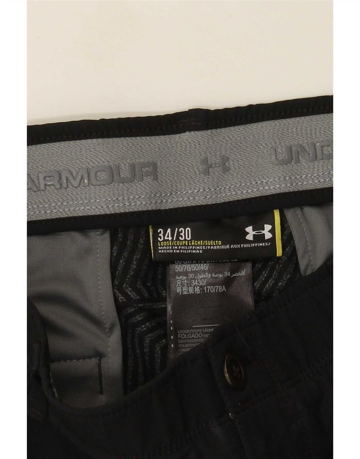 Under Armour Herren Tapered Chino Hose W34 L30 Schwarz Polyester