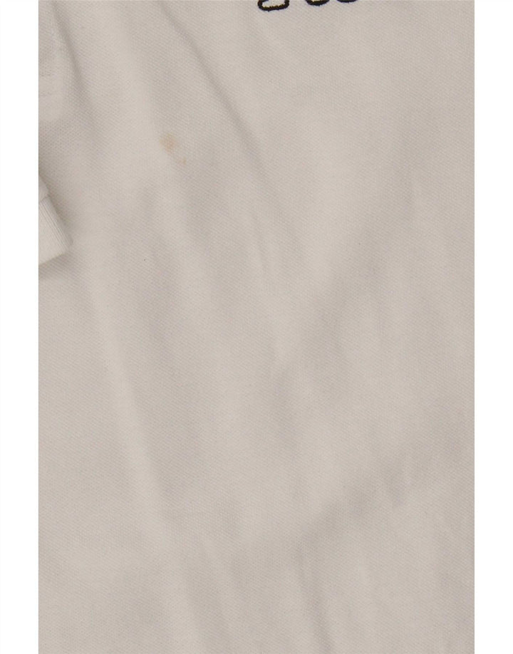 Kappa Herren-Poloshirt, groß, weiße Baumwolle
