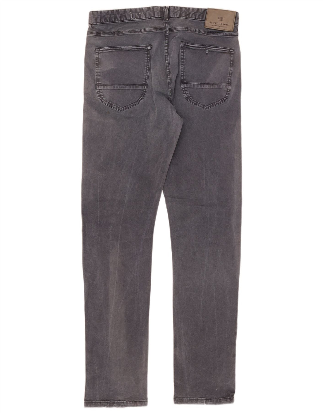 Scotch & Soda Herren Slim Jeans W32 L32 Graue Baumwolle