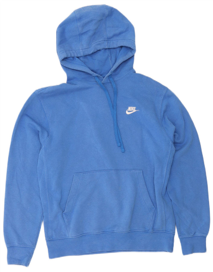 Nike Herren Kapuzenpullover aus mittelblauer Baumwolle