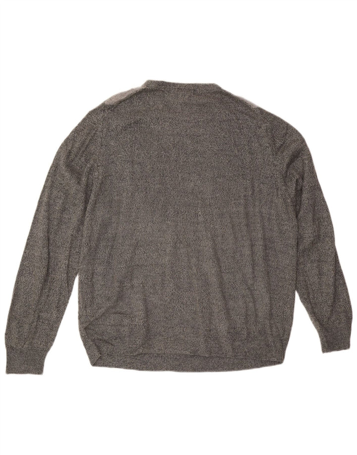 Dockers Herren-Pullover mit Rundhalsausschnitt, XL, grau, Argyle/Diamant-Acryl
