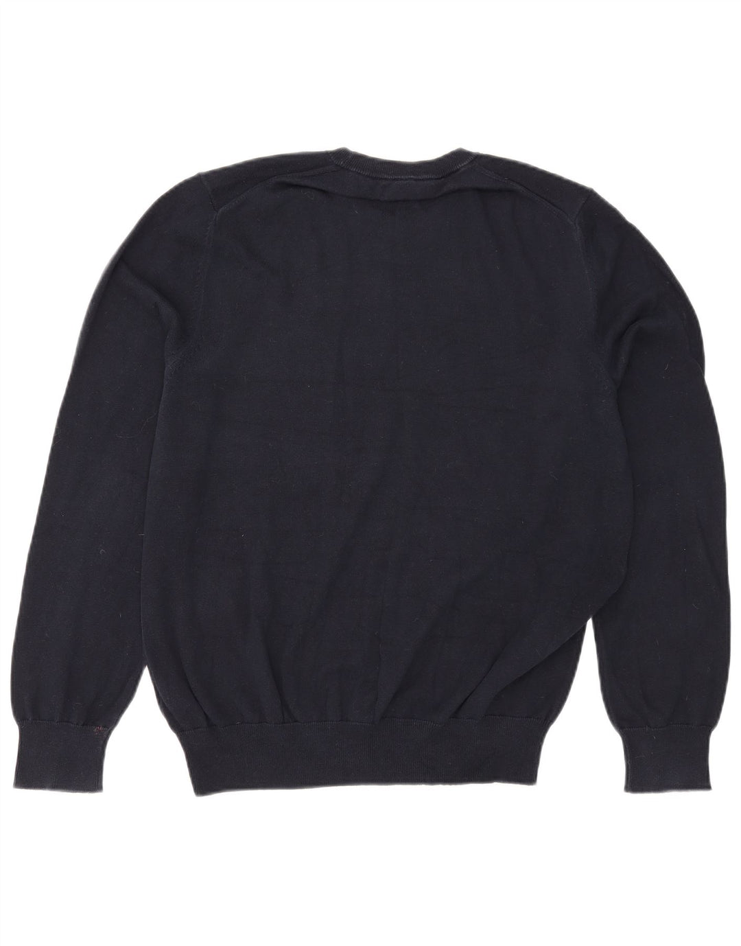 Marks & Spencer Herren-Pullover mit Rundhalsausschnitt, groß, marineblaue Baumwolle