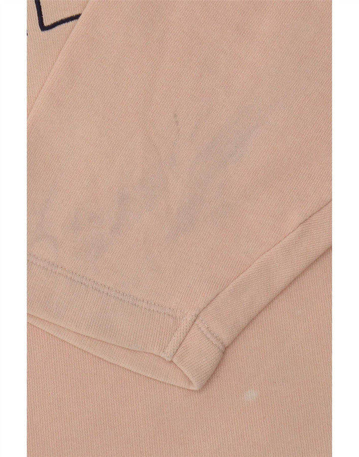 Benetton Womens Graphic Oversized Sweatshirt Pullover UK 14 Mittelrosa