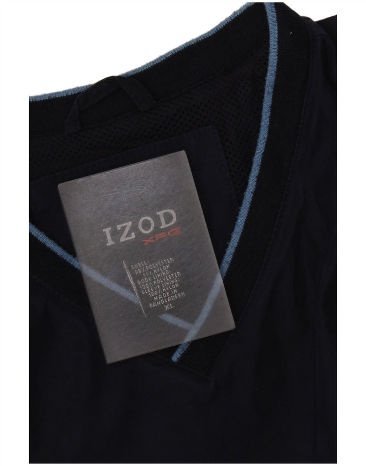Izod Herren-Pullover-Trainingsanzug-Oberteil XL, Marineblau, Polyester