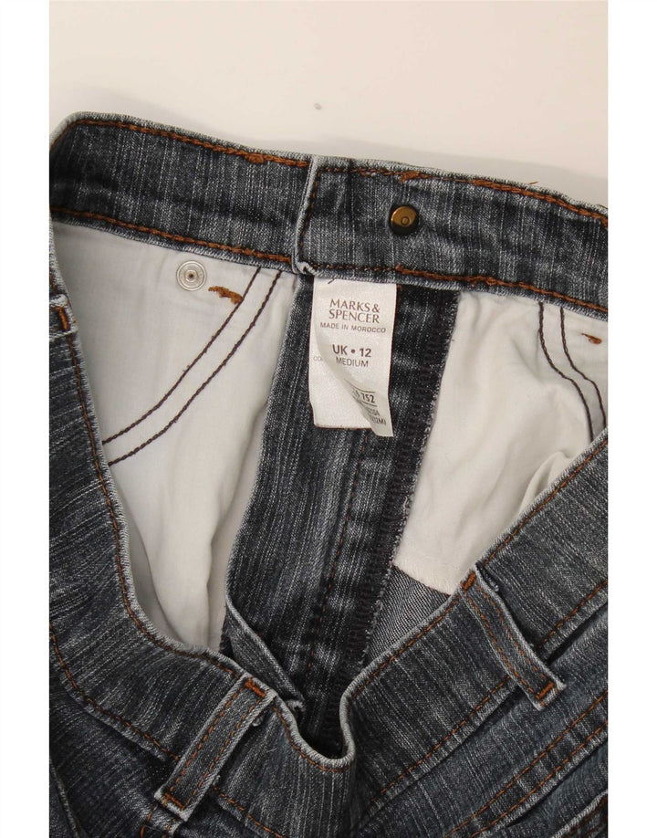 Marks & Spencer Damen Bootcut-Jeans UK 12 Medium W30 L30 Blaue Baumwolle