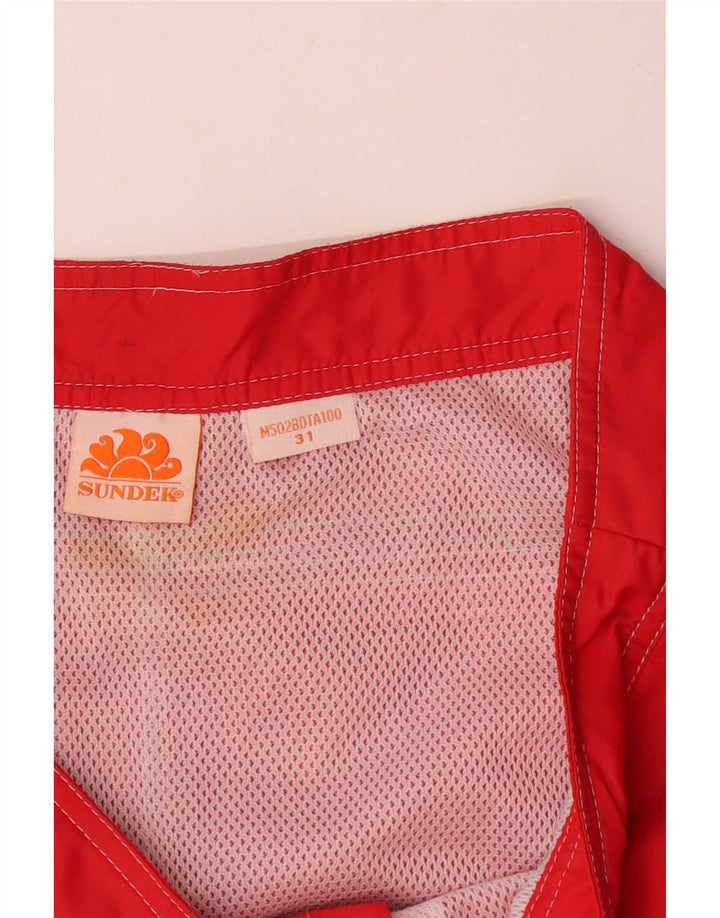Sundek Herren Badeshorts Mittelrot