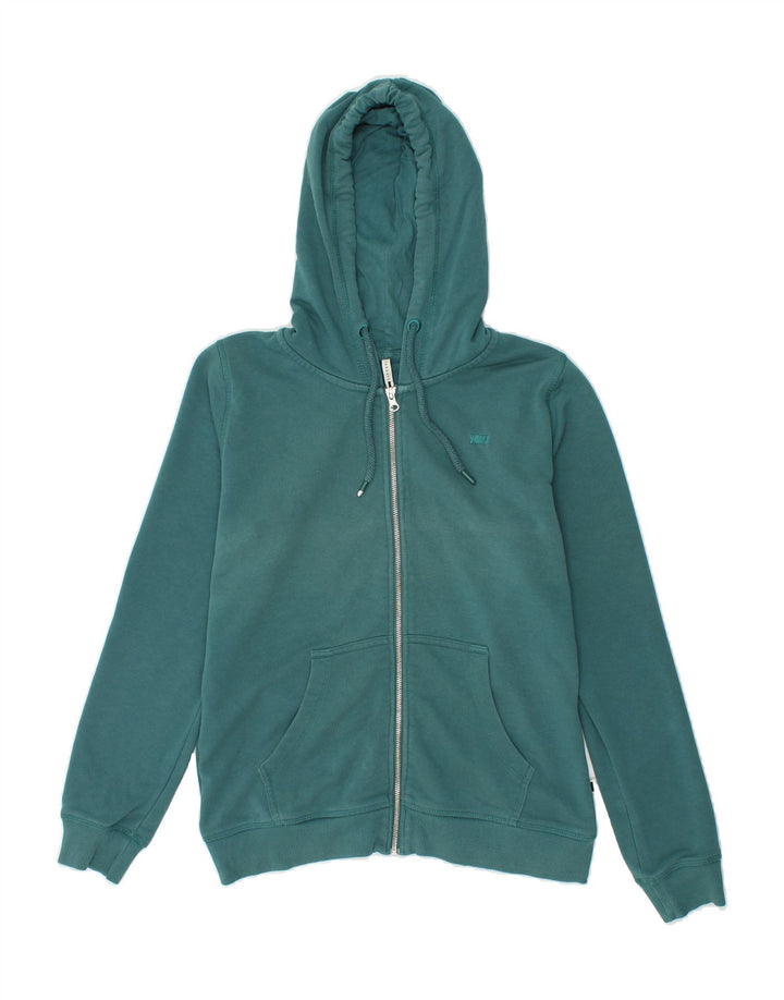 CARRERA Womens Zip Hoodie Sweater UK 14 Large Green Cotton Vintage Carrera and Second-Hand Carrera from Messina Hembry 