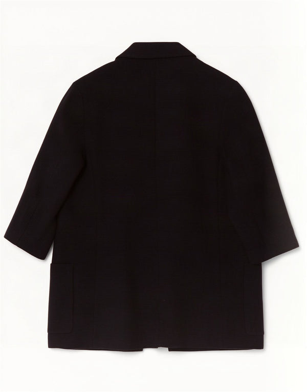 Zara Damen-Blazer, übergroß, 3/4-Ärmel, offen, Gr. 10, Marineblau