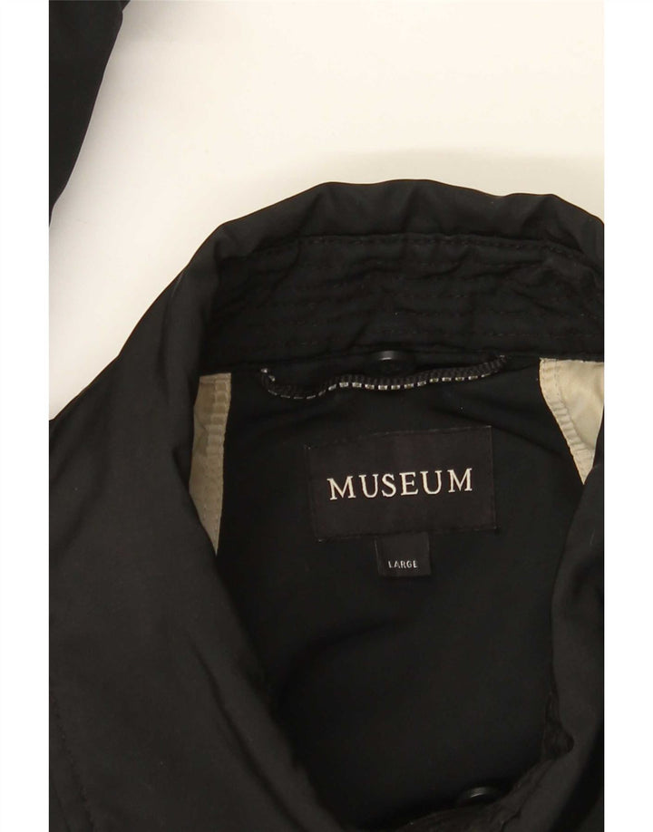 Museum Damen-Utility-Jacke UK 14 Large Schwarz Polyester