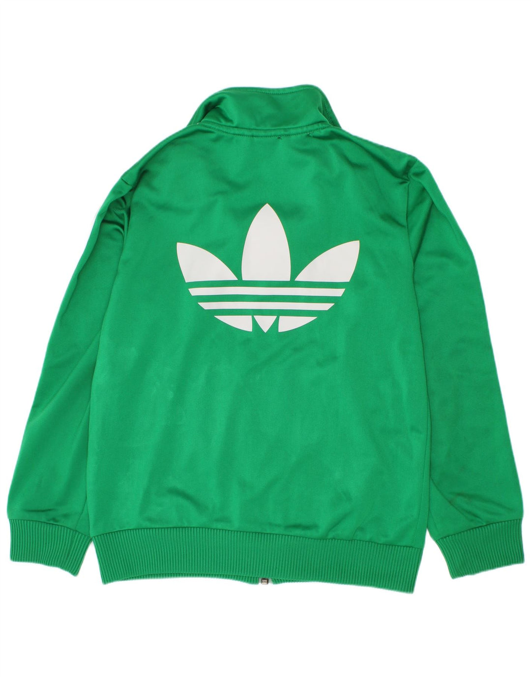Adidas Jungen Grafik-Trainingsanzug-Top-Jacke, 7–8 Jahre, grünes Polyester