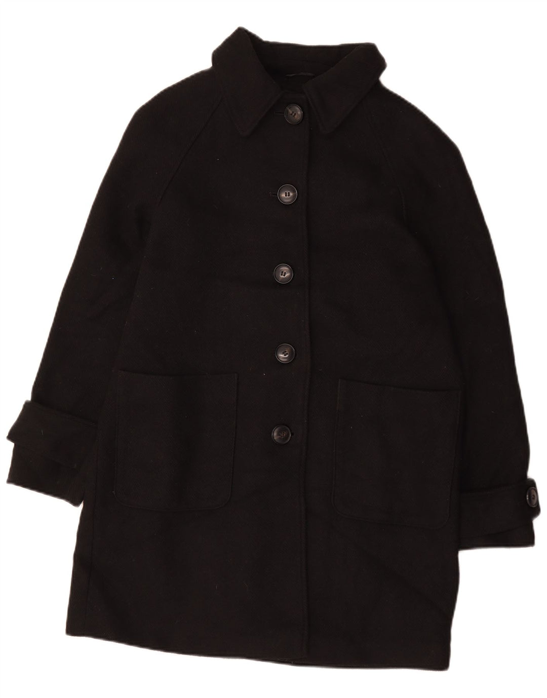 Marks & Spencer Damenmantel UK 14 Large Schwarz Polyester