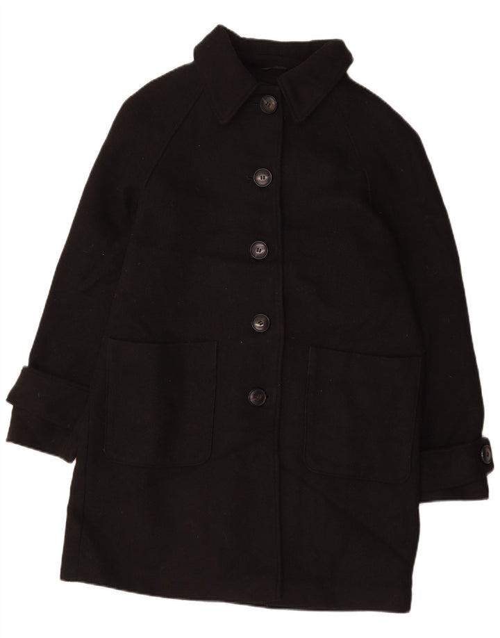 Marks & Spencer Damenmantel UK 14 Large Schwarz Polyester