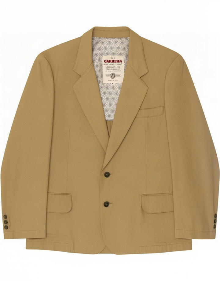 Carrera Herren 2-Knopf-Blazerjacke UK 38 Mittelbeige Viskose