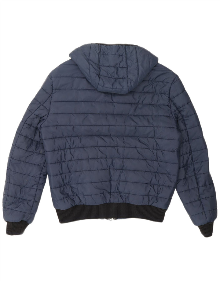 Refrigiwear Herren-Jacke mit Kapuze, gepolstert, IT 52, Größe L, Marineblau, Polyester