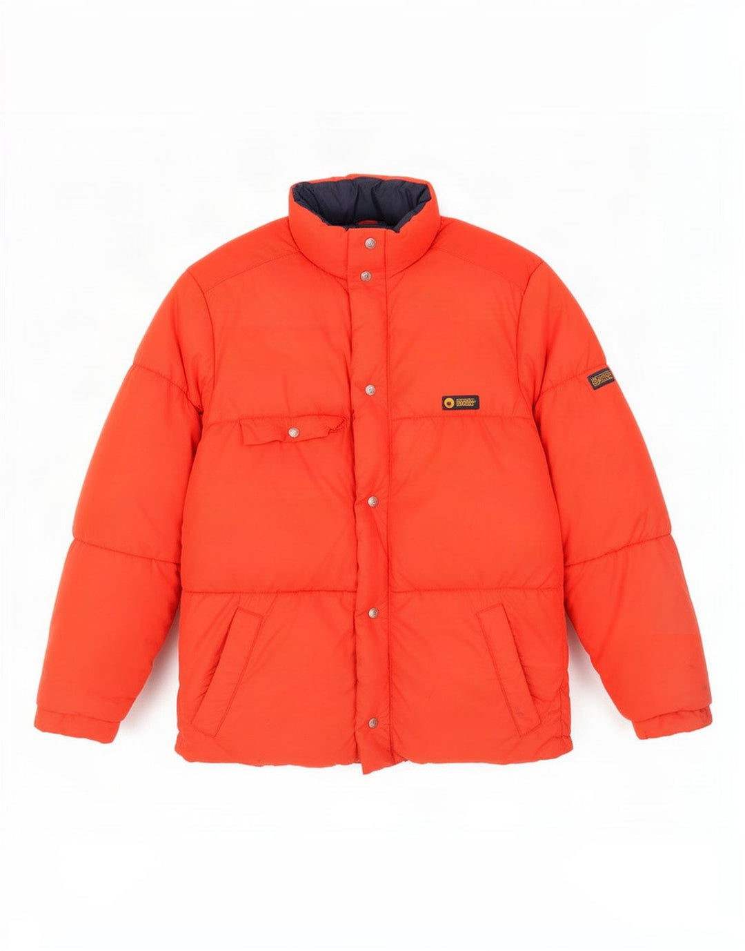 Ciesse Piumini Wattierte Herrenjacke mit Kapuze IT 48/50 Mittelrotes Polyamid
