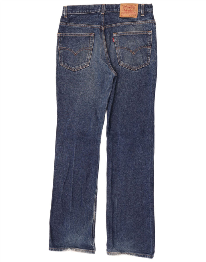 Levi's Herren 517 Bootcut Jeans W34 L34 Blaue Baumwolle