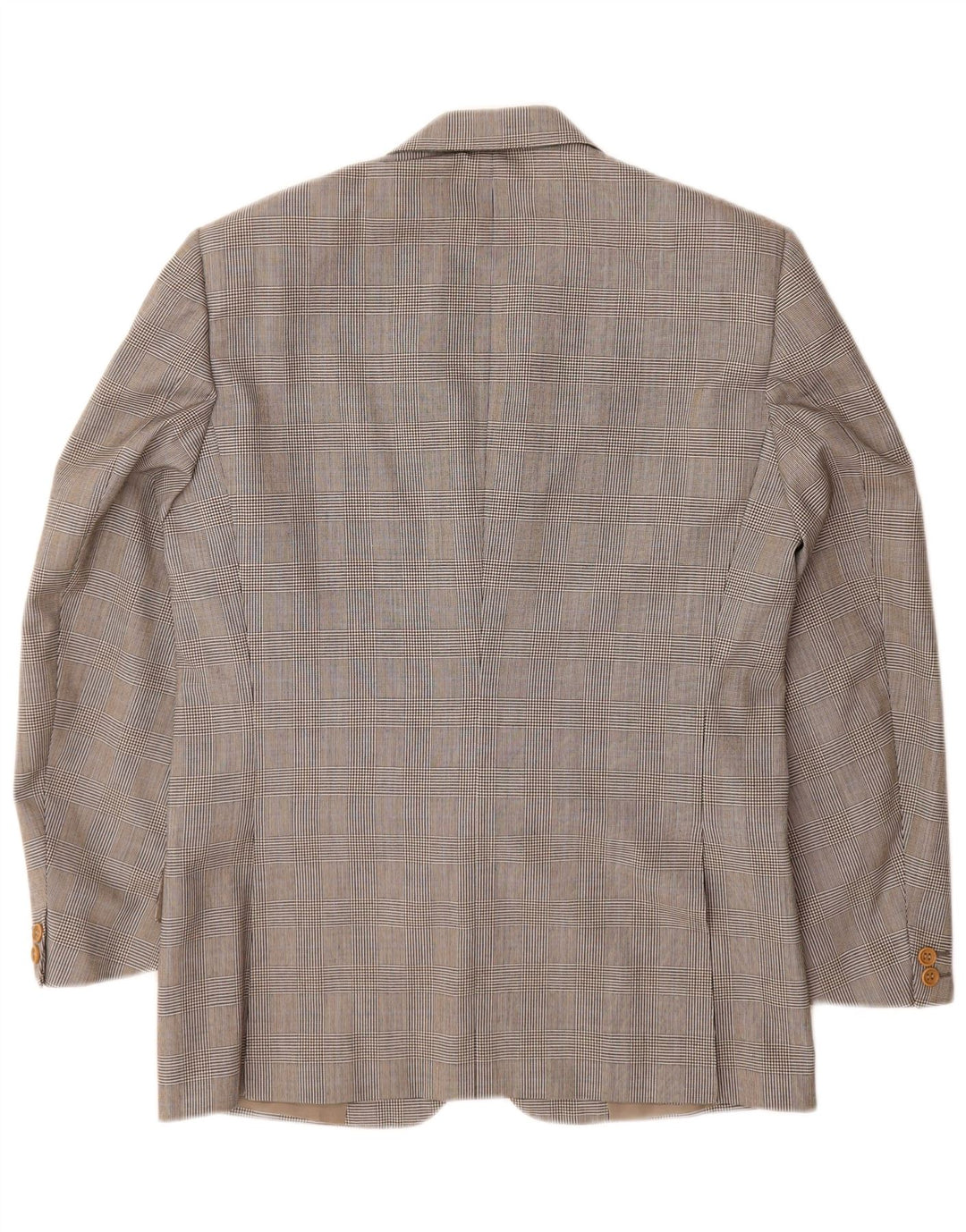 Burberrys Herren-Blazer mit 2 Knöpfen, IT 48, mittelgrau karierte Wolle