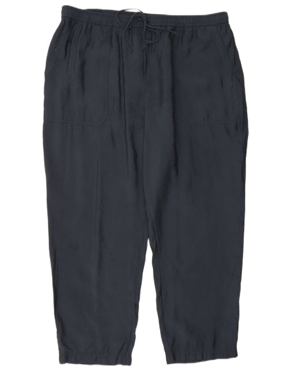 Gerade geschnittene Damenhose von Zara, Größe 2XL, W34, L26, Marineblau, Modal
