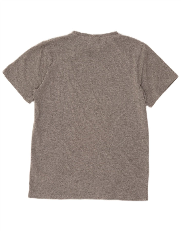 Ellesse Herren-T-Shirt mit Grafik, Größe S, graue Baumwolle