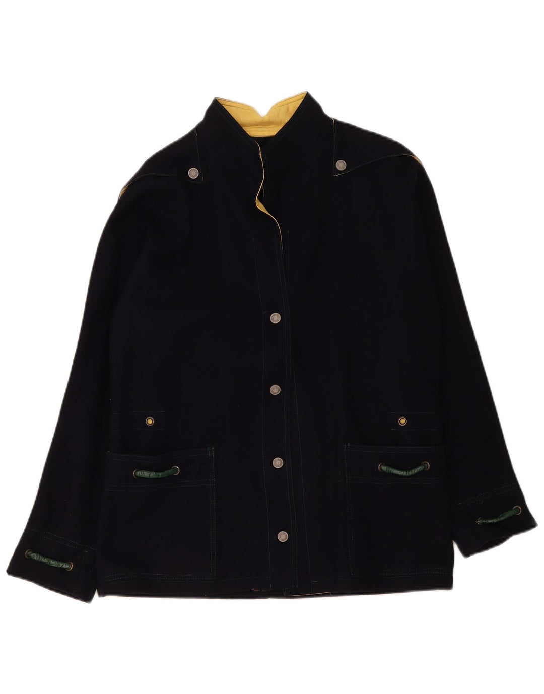 Vintage Damen Utility Jacke UK 16 Large Marineblau