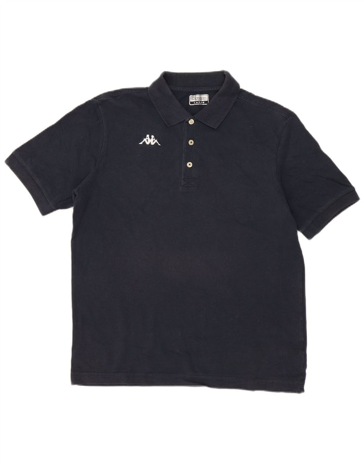 Kappa Herren-Poloshirt, groß, Marineblau