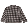 Zara Damen Übergroßes Top Langarm UK 10 Small Schwarz Gingham Polyester