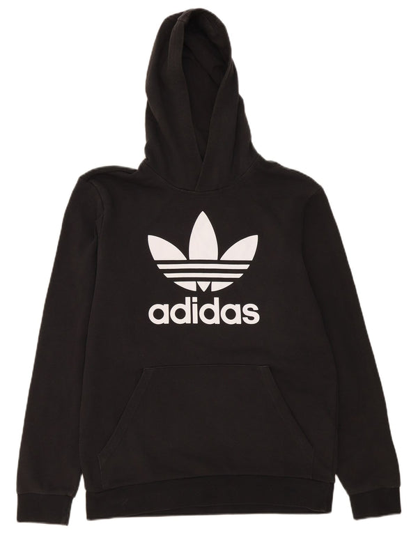 Adidas Mädchen Graphic Hoodie Pullover 15–16 Jahre schwarze Baumwolle
