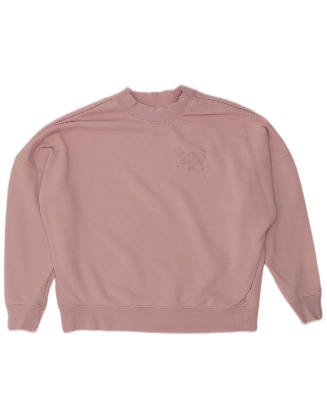 SCOTCH & SODA Damen-Sweatshirt in Übergröße, Gr. 10, Größe S, Rosa, Baumwolle