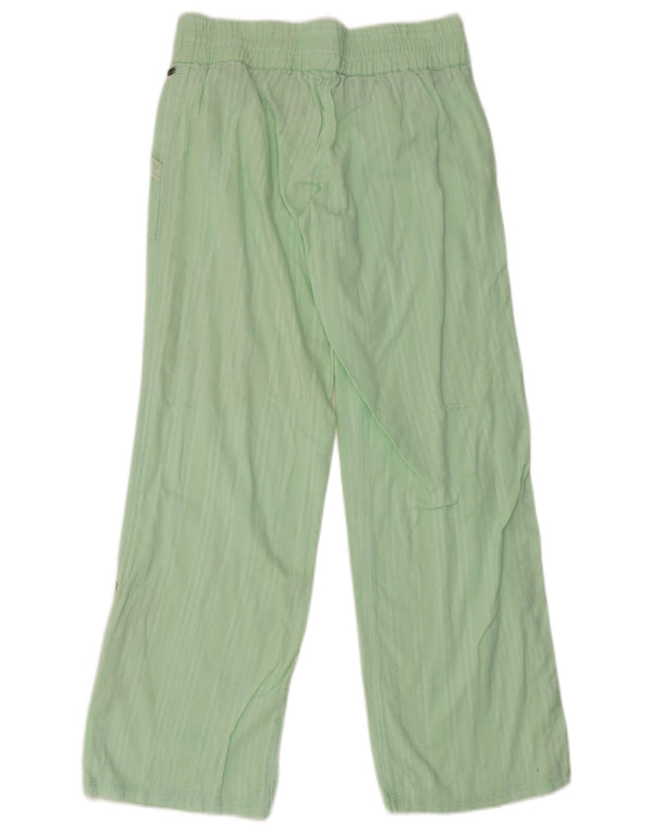 O'Neill Damen gerade Freizeithose US 10 Large W30 L31 Grün gestreift