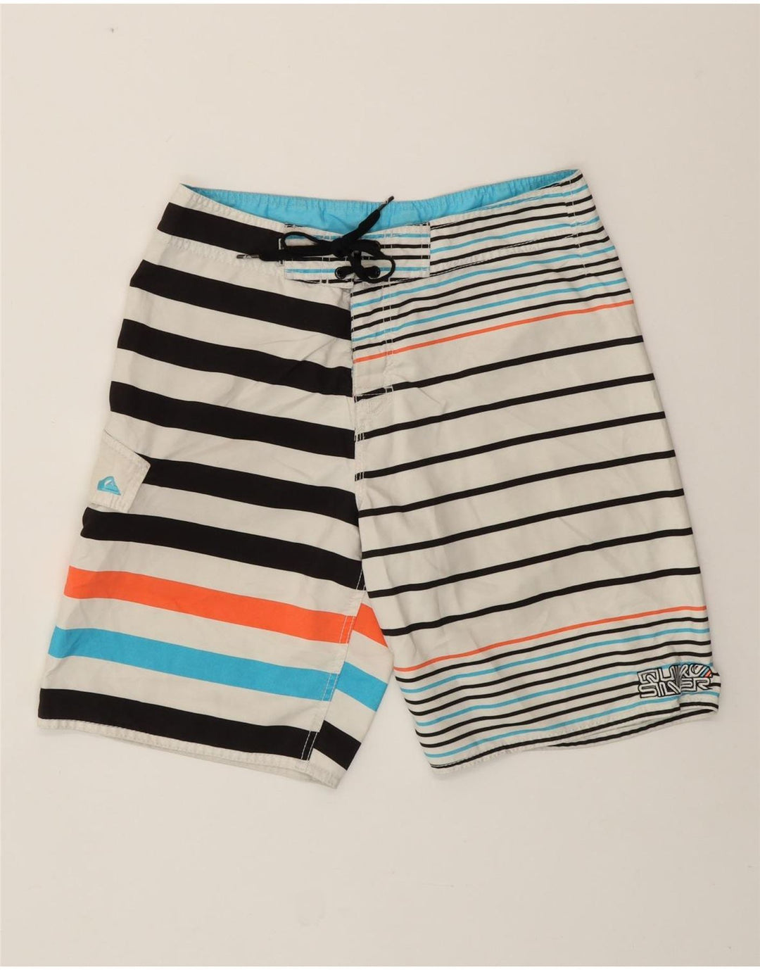 QUIKSILVER Herren Badeshorts Mittelweiß gestreift