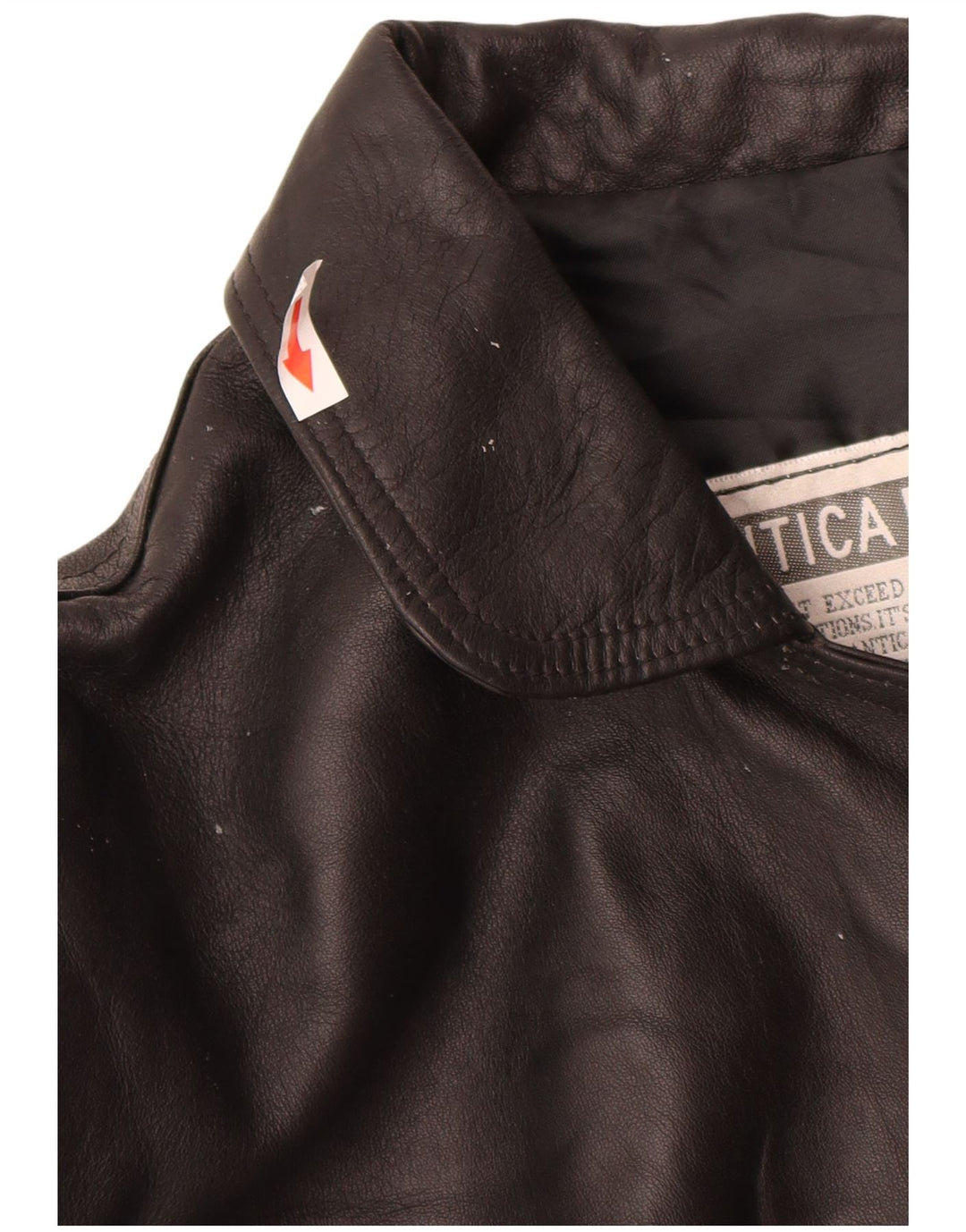 Antica Pelleria Damen Lederjacke UK 14 Mittelschwarzes Leder