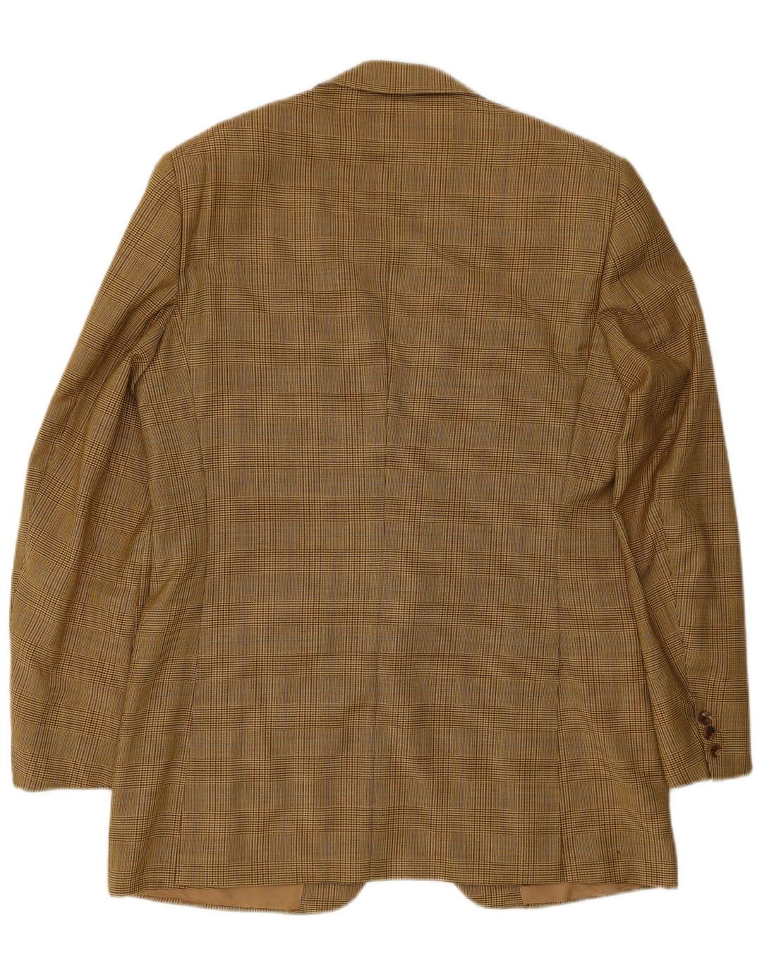 Gieves & Hawkes Herren-Blazer mit 2 Knöpfen, UK 42, XL, braune Wolle mit Hahnentrittmuster