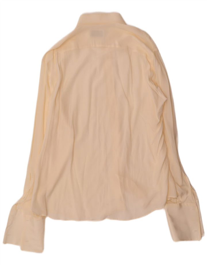 Pancaldi & B Herren-Formalhemd, Größe 43 17 XL, beige Seide