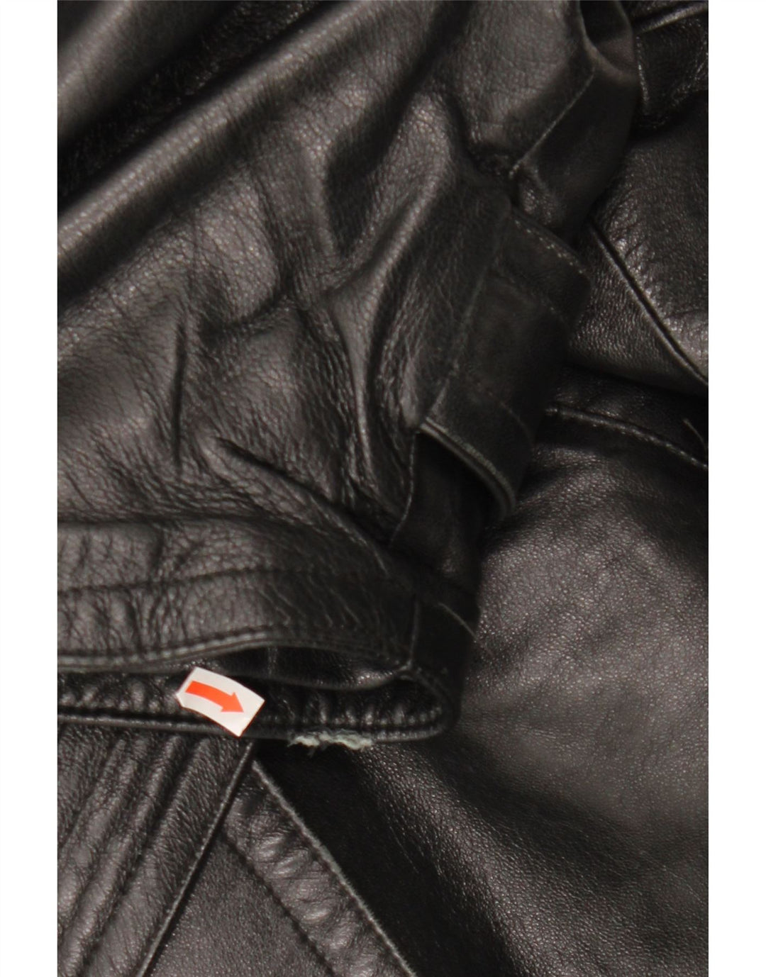 LAVORAZIONE ARTIGIANA Damenmantel UK 12 Mittelschwarzes Leder