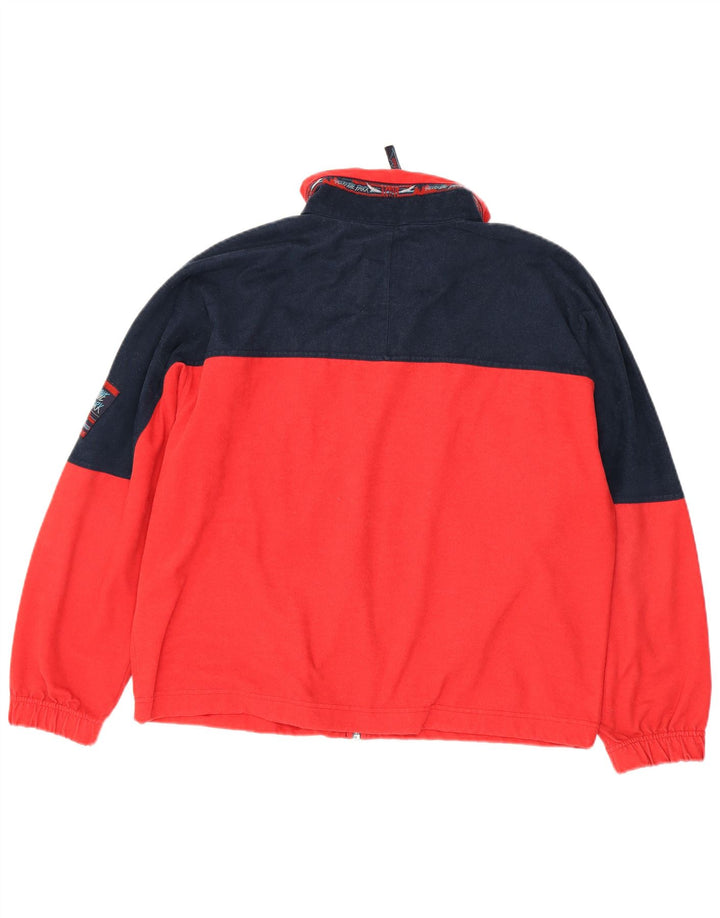 Sreekstone Park Herren-Trainingsanzug-Oberteil, Jacke, XL, Rot, Farbblock