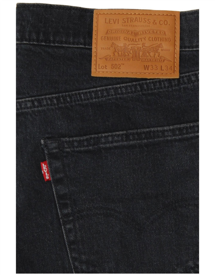 Levi's Herren 502 Tapered Jeans W33 L31 Marineblaue Baumwolle