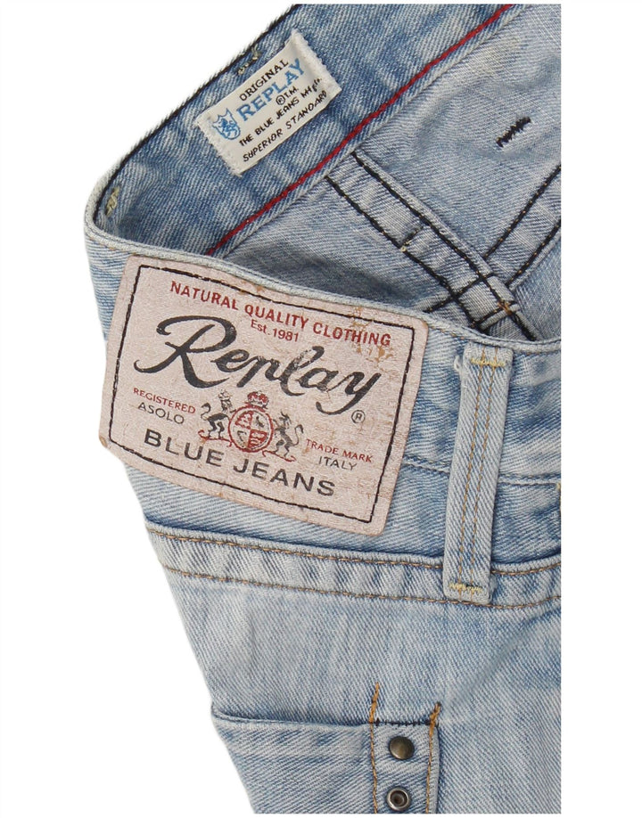 REPLAY Mens Billstrong Straight Jeans W30 L34 Blue