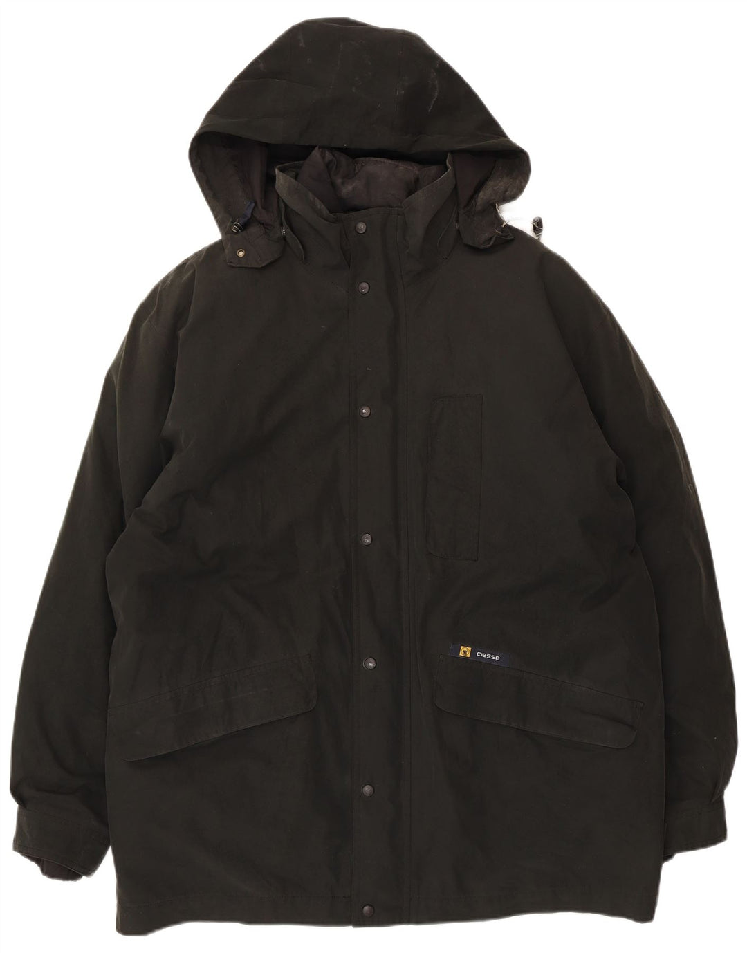 Ciesse Piumini Herren-Kapuzenjacke, gepolstert, IT 50, Größe L, Schwarz, Polyester