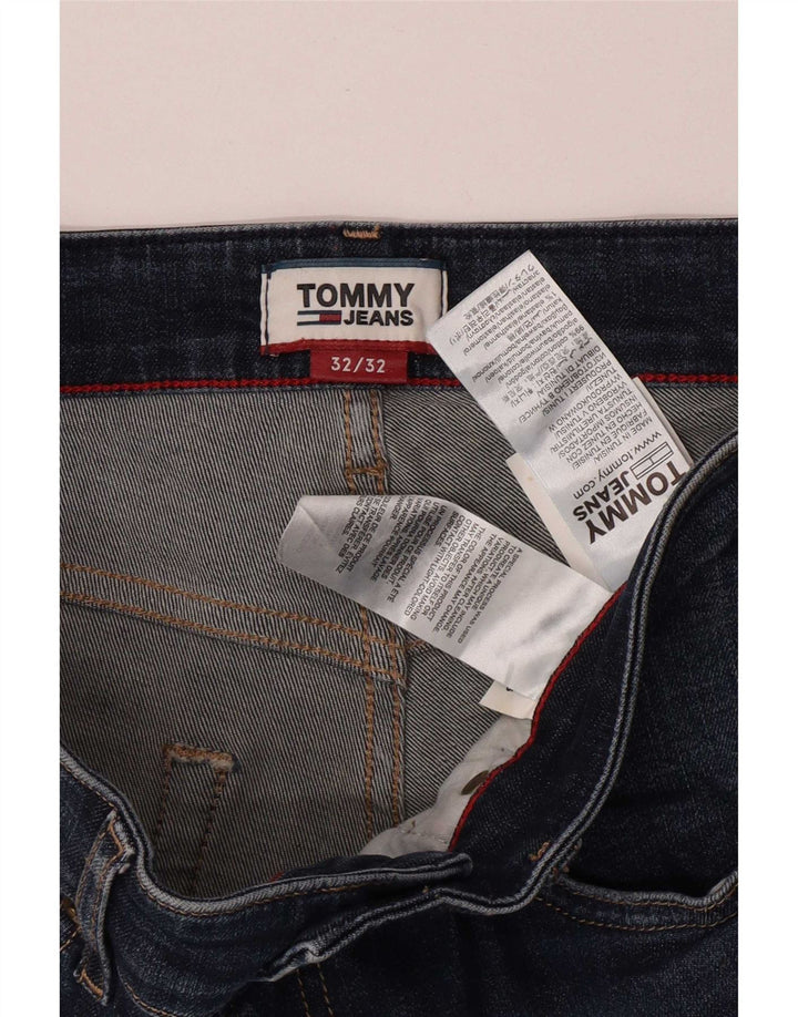 Tommy Hilfiger Herren Slim Jeans W32 L32 Blaue Baumwolle