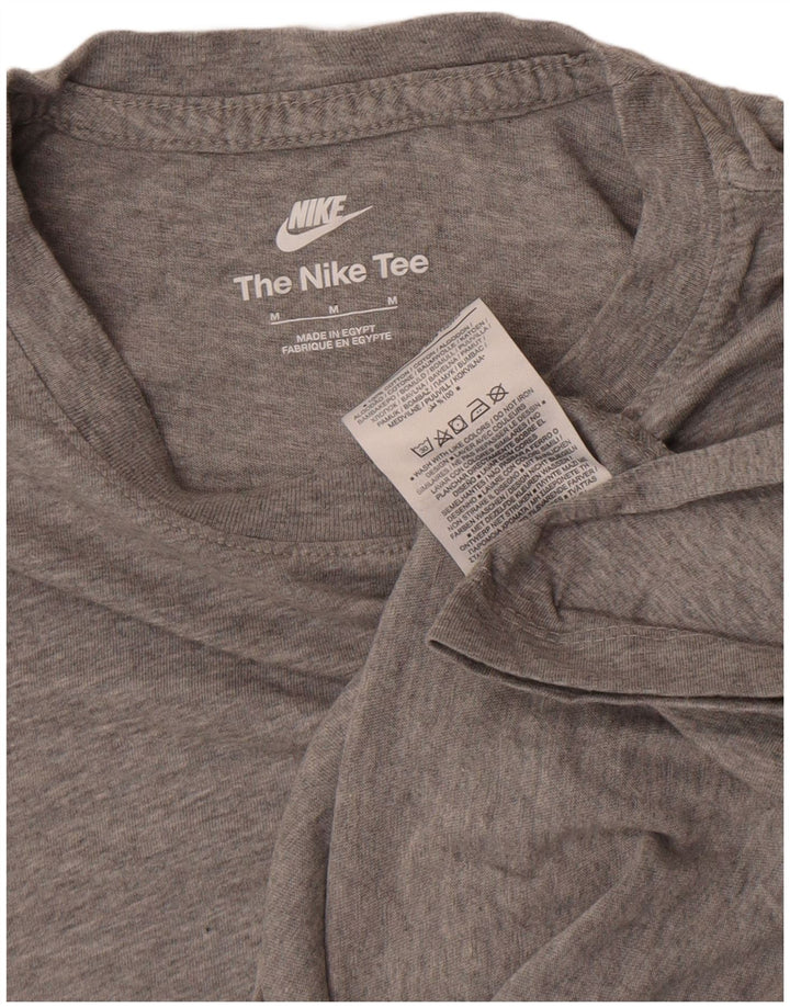Nike Herren-T-Shirt aus mittelgrauer Baumwolle
