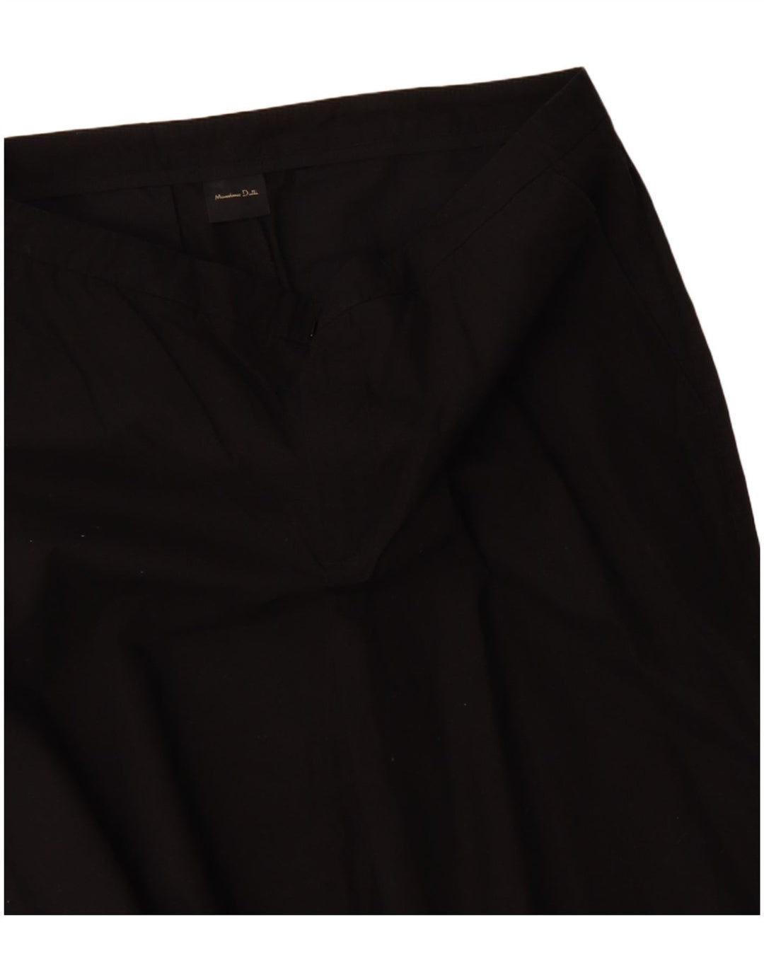 MASSIMO DUTTI Damen-Chinohose mit weitem Bein, EU 40, Mittel W30 L29, Schwarz