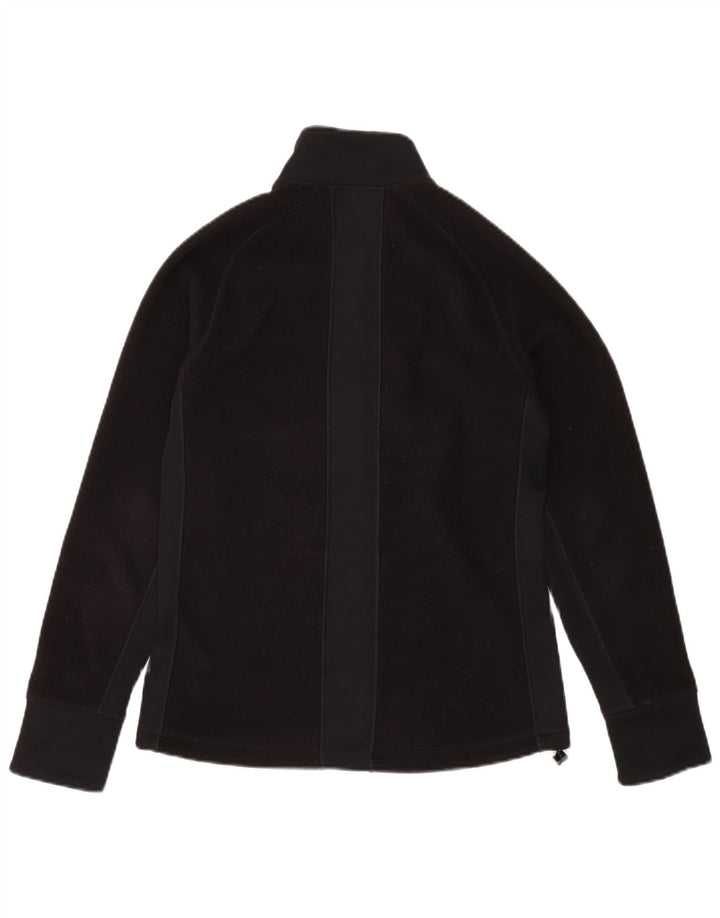 ASICS Damen Fleecejacke UK 10 Small Schwarz Polyester