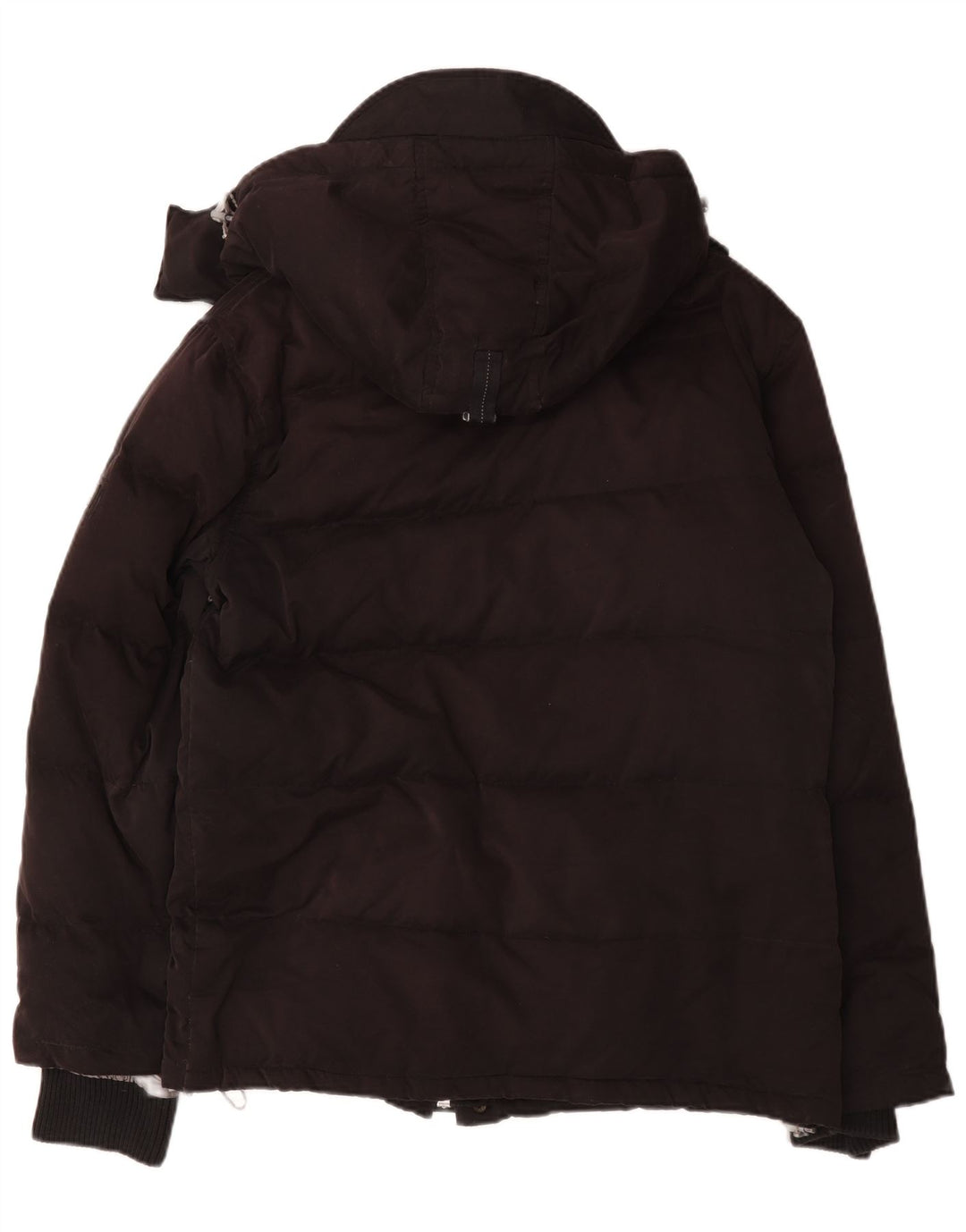 Slam Herren-Jacke mit Kapuze, gepolstert, UK 40, Größe L, Schwarz, Baumwolle