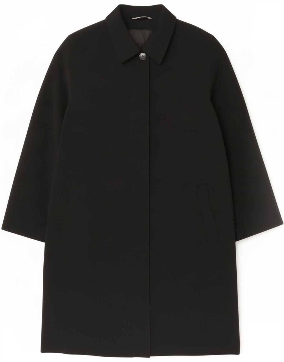 Marks & Spencer Damen-Mantel in Standard-Passform, UK 16, Größe L, Schwarz, Polyester