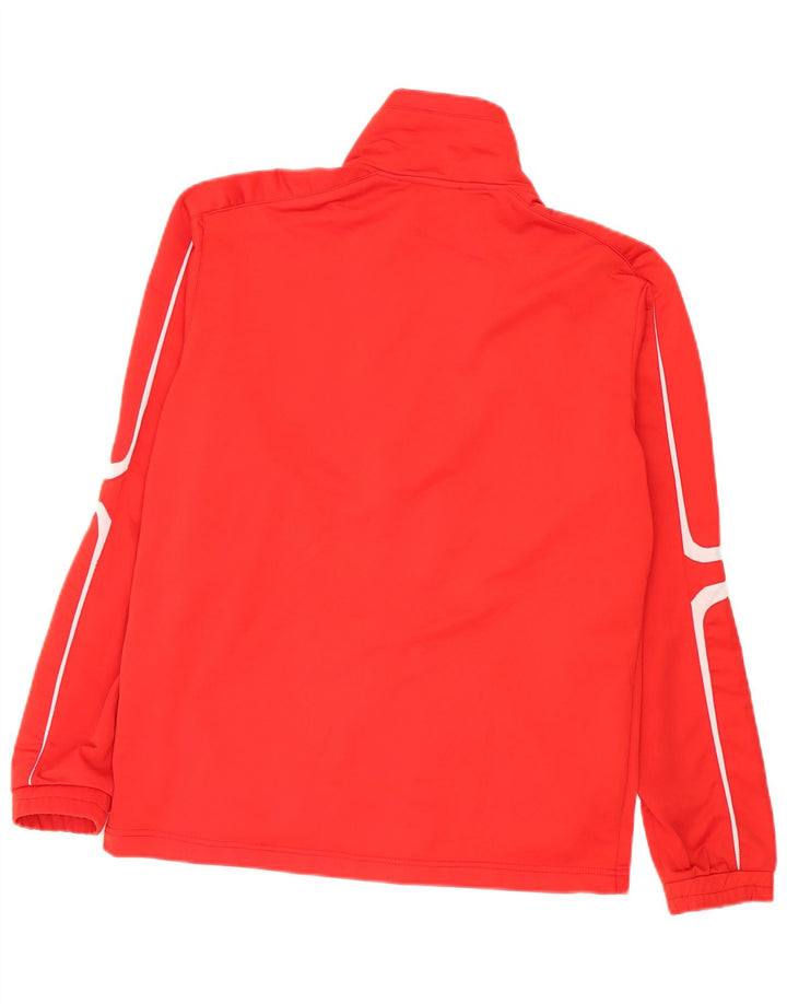 Umbro Herren-Trainingsanzug-Top-Jacke, Mittelrot, Farbblock, Polyester, Sport